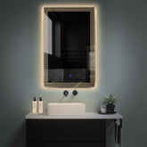 Specchio LED Verticale | Pulsante touch | Luce bianca calda - Reyze Serie Official Modello 6